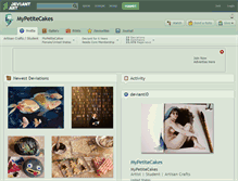 Tablet Screenshot of mypetitecakes.deviantart.com