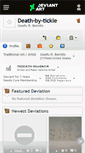 Mobile Screenshot of death-by-tickle.deviantart.com