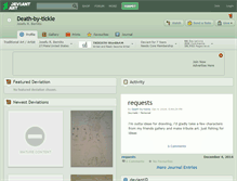 Tablet Screenshot of death-by-tickle.deviantart.com