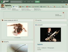 Tablet Screenshot of digitaliss.deviantart.com
