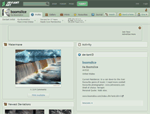Tablet Screenshot of boomslice.deviantart.com