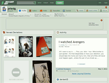 Tablet Screenshot of priestg.deviantart.com