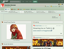 Tablet Screenshot of momoko-kawase.deviantart.com