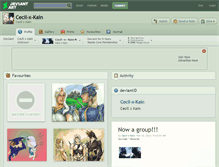 Tablet Screenshot of cecil-x-kain.deviantart.com