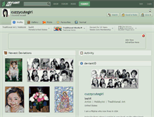 Tablet Screenshot of cuzzycutegirl.deviantart.com