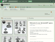 Tablet Screenshot of greebo-01.deviantart.com