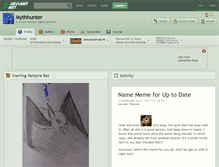 Tablet Screenshot of mythhunter.deviantart.com