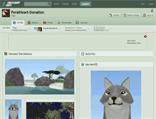 Tablet Screenshot of feralheart-donation.deviantart.com