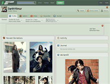 Tablet Screenshot of darthvilmur.deviantart.com