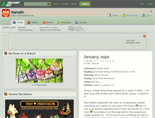 Tablet Screenshot of mamath.deviantart.com