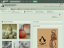 Tablet Screenshot of melaniedraidnt24.deviantart.com