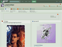 Tablet Screenshot of lunaris-eclipse.deviantart.com