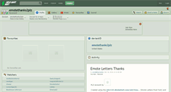 Desktop Screenshot of emotethanks2plz.deviantart.com