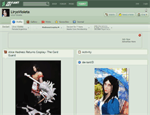 Tablet Screenshot of liryovioleta.deviantart.com