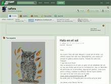 Tablet Screenshot of caflora.deviantart.com