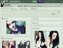 Tablet Screenshot of mirushka.deviantart.com