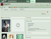 Tablet Screenshot of morgen5tern.deviantart.com