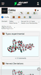 Mobile Screenshot of calou.deviantart.com