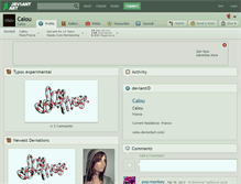 Tablet Screenshot of calou.deviantart.com