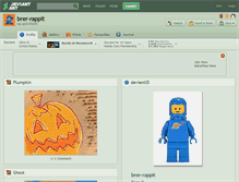 Tablet Screenshot of brer-rappit.deviantart.com