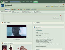 Tablet Screenshot of clintrussell.deviantart.com