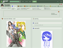Tablet Screenshot of kyuutan.deviantart.com