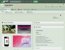 Tablet Screenshot of crazy-barca.deviantart.com