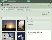 Tablet Screenshot of meltman.deviantart.com