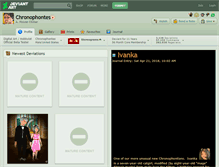Tablet Screenshot of chronophontes.deviantart.com