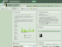 Tablet Screenshot of capture-yourself.deviantart.com