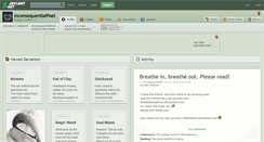 Desktop Screenshot of inconsequentialpoet.deviantart.com