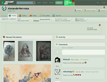 Tablet Screenshot of alexandernervossa.deviantart.com