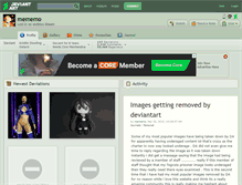Tablet Screenshot of mememo.deviantart.com