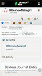 Mobile Screenshot of littlesnowflakegirl.deviantart.com