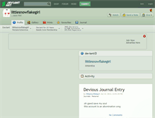 Tablet Screenshot of littlesnowflakegirl.deviantart.com