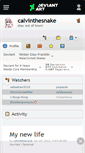 Mobile Screenshot of calvinthesnake.deviantart.com