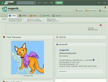 Tablet Screenshot of megamilk.deviantart.com