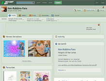 Tablet Screenshot of ken-robbins-fans.deviantart.com