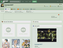 Tablet Screenshot of ironman3657.deviantart.com