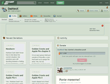 Tablet Screenshot of dashiexx.deviantart.com