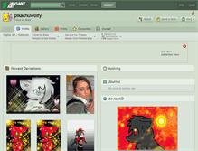 Tablet Screenshot of pikachuwolfy.deviantart.com
