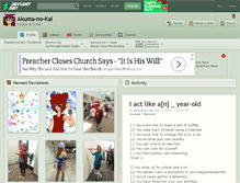 Tablet Screenshot of akuma-no-kai.deviantart.com