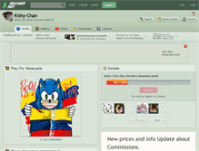 Tablet Screenshot of kishy-chan.deviantart.com