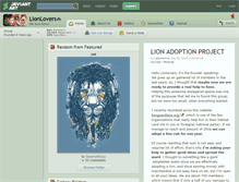 Tablet Screenshot of lionlovers.deviantart.com