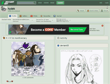 Tablet Screenshot of hydek.deviantart.com