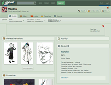 Tablet Screenshot of manaku.deviantart.com