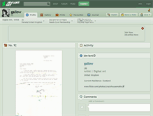 Tablet Screenshot of gallow.deviantart.com