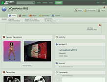Tablet Screenshot of lacosanostra1982.deviantart.com
