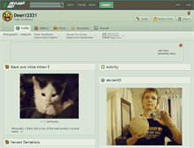 Tablet Screenshot of dean12321.deviantart.com