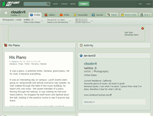 Tablet Screenshot of cloudxvii.deviantart.com